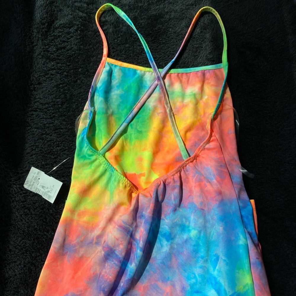Tie Die fitted Maxi dress
